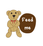 My little bear (MheeNao English version)（個別スタンプ：16）