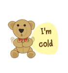 My little bear (MheeNao English version)（個別スタンプ：21）