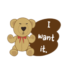 My little bear (MheeNao English version)（個別スタンプ：31）