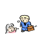 モコモコくんとサラサラさん（個別スタンプ：7）