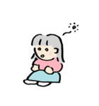 モコモコくんとサラサラさん（個別スタンプ：36）