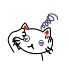 白猫のハク 2（個別スタンプ：14）
