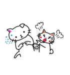 白猫のハク 2（個別スタンプ：17）