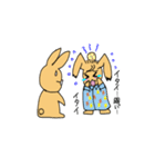 Glasses rabbit and drop the Year rabbit（個別スタンプ：38）