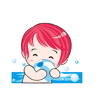 cute ！ working.....（個別スタンプ：1）