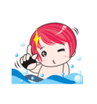 cute ！ working.....（個別スタンプ：5）