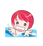 cute ！ working.....（個別スタンプ：6）