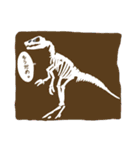 恐竜 ヴェロキラプトルの らぷちゃん♪（個別スタンプ：28）