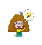 Bahmi Happy Girl (EN)（個別スタンプ：4）