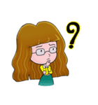 Bahmi Happy Girl (EN)（個別スタンプ：6）