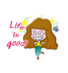 Bahmi Happy Girl (EN)（個別スタンプ：8）