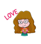 Bahmi Happy Girl (EN)（個別スタンプ：13）