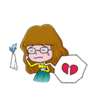 Bahmi Happy Girl (EN)（個別スタンプ：18）