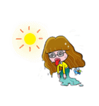 Bahmi Happy Girl (EN)（個別スタンプ：19）