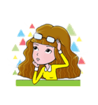 Bahmi Happy Girl (EN)（個別スタンプ：38）