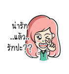 Nongnammon Cute Girl（個別スタンプ：7）