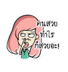 Nongnammon Cute Girl（個別スタンプ：9）