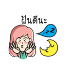 Nongnammon Cute Girl（個別スタンプ：38）