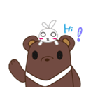 Relationship between Bear and Rabbit（個別スタンプ：1）