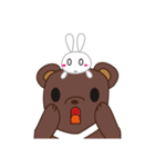 Relationship between Bear and Rabbit（個別スタンプ：3）