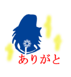 日常会話をする女性の影（個別スタンプ：21）