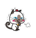 Siamese Cat mischievous fun by Kanomko（個別スタンプ：2）