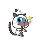 Siamese Cat mischievous fun by Kanomko（個別スタンプ：5）