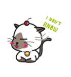 Siamese Cat mischievous fun by Kanomko（個別スタンプ：9）