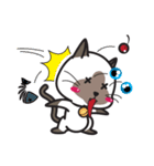 Siamese Cat mischievous fun by Kanomko（個別スタンプ：14）