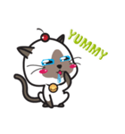 Siamese Cat mischievous fun by Kanomko（個別スタンプ：15）