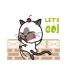 Siamese Cat mischievous fun by Kanomko（個別スタンプ：18）