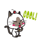 Siamese Cat mischievous fun by Kanomko（個別スタンプ：20）
