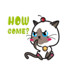 Siamese Cat mischievous fun by Kanomko（個別スタンプ：21）