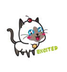 Siamese Cat mischievous fun by Kanomko（個別スタンプ：24）