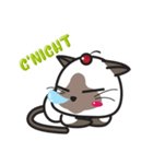 Siamese Cat mischievous fun by Kanomko（個別スタンプ：32）