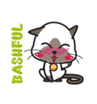 Siamese Cat mischievous fun by Kanomko（個別スタンプ：36）