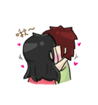 Cute Hui's life: Couple in love（個別スタンプ：3）