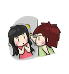 Cute Hui's life: Couple in love（個別スタンプ：5）