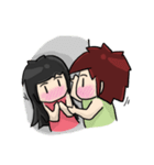 Cute Hui's life: Couple in love（個別スタンプ：6）
