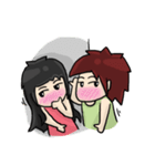 Cute Hui's life: Couple in love（個別スタンプ：8）