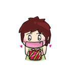 Cute Hui's life: Couple in love（個別スタンプ：9）