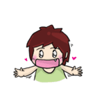 Cute Hui's life: Couple in love（個別スタンプ：11）