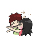 Cute Hui's life: Couple in love（個別スタンプ：20）