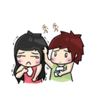 Cute Hui's life: Couple in love（個別スタンプ：21）