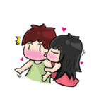 Cute Hui's life: Couple in love（個別スタンプ：27）