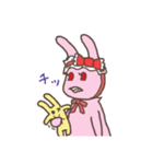 上からウサギ様（個別スタンプ：10）