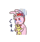 上からウサギ様（個別スタンプ：16）
