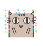 Lotte cat, the continuous long（個別スタンプ：3）