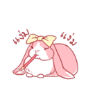 Fluffy Pinky Rabbit（個別スタンプ：1）