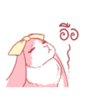 Fluffy Pinky Rabbit（個別スタンプ：6）